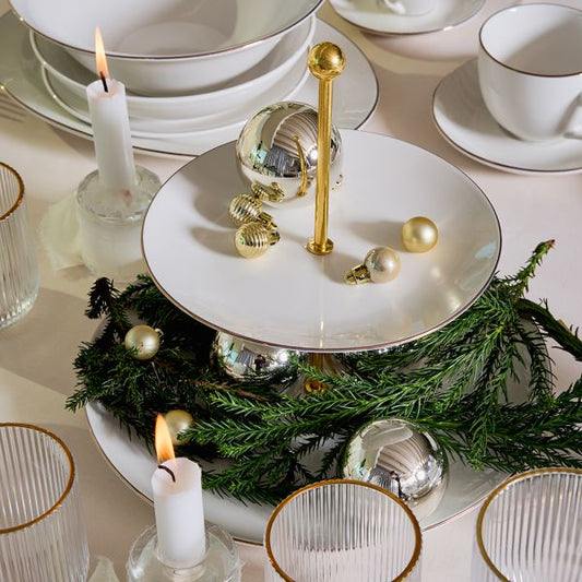 Mbajtese Porcelani x 2 Kate Gold