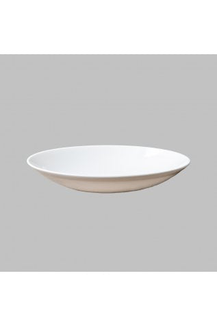 Tiefer weißer Teller PORCELANI