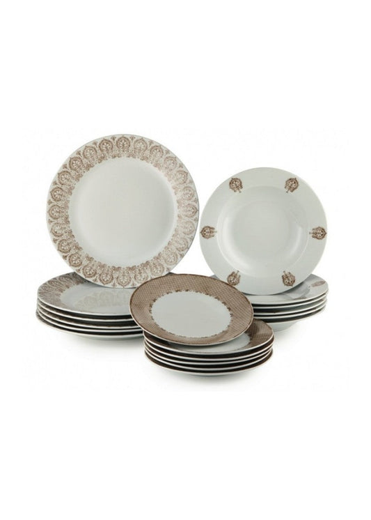 Set pjata porcelani 18cope