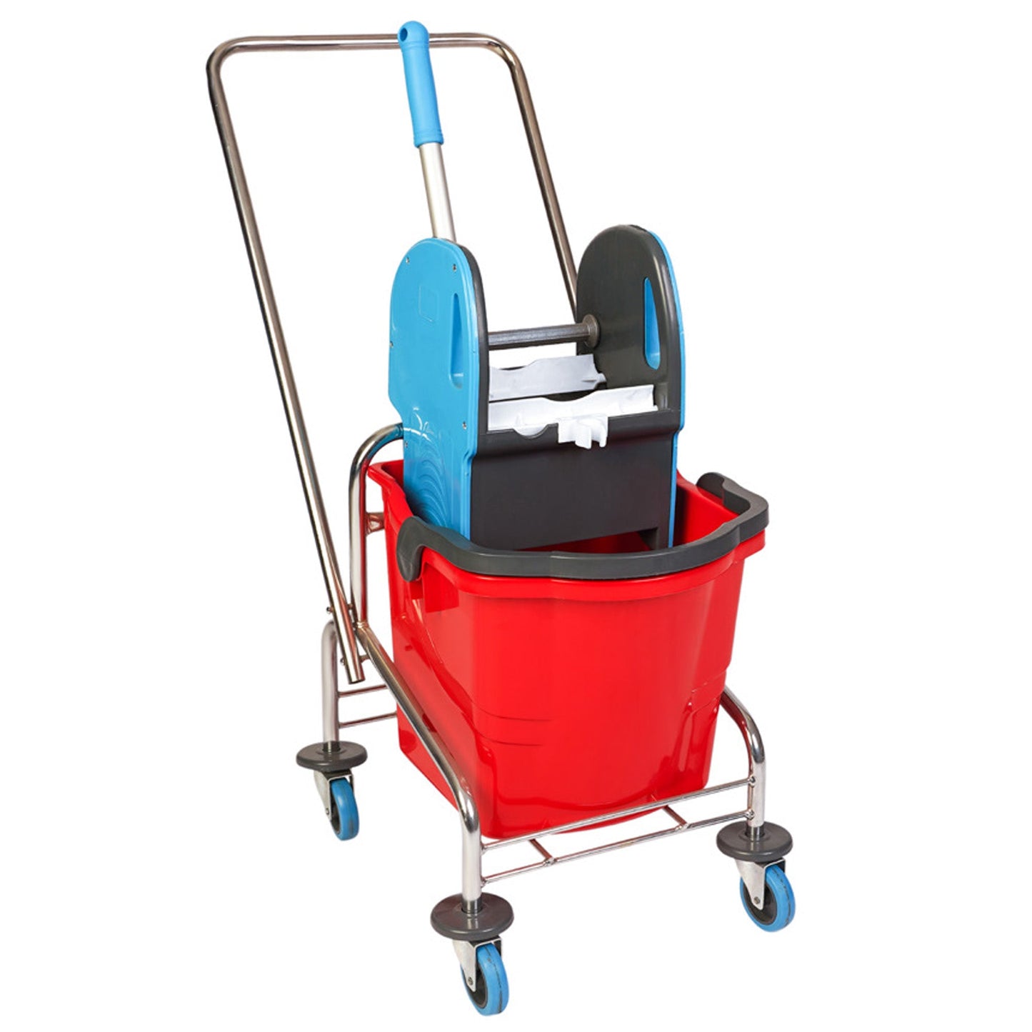 Reinigungswagen 1 Eimer x 25 l + Halter