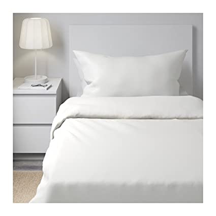 Set Einzelbettlaken Weiß Satin 2.55cm für Hotel