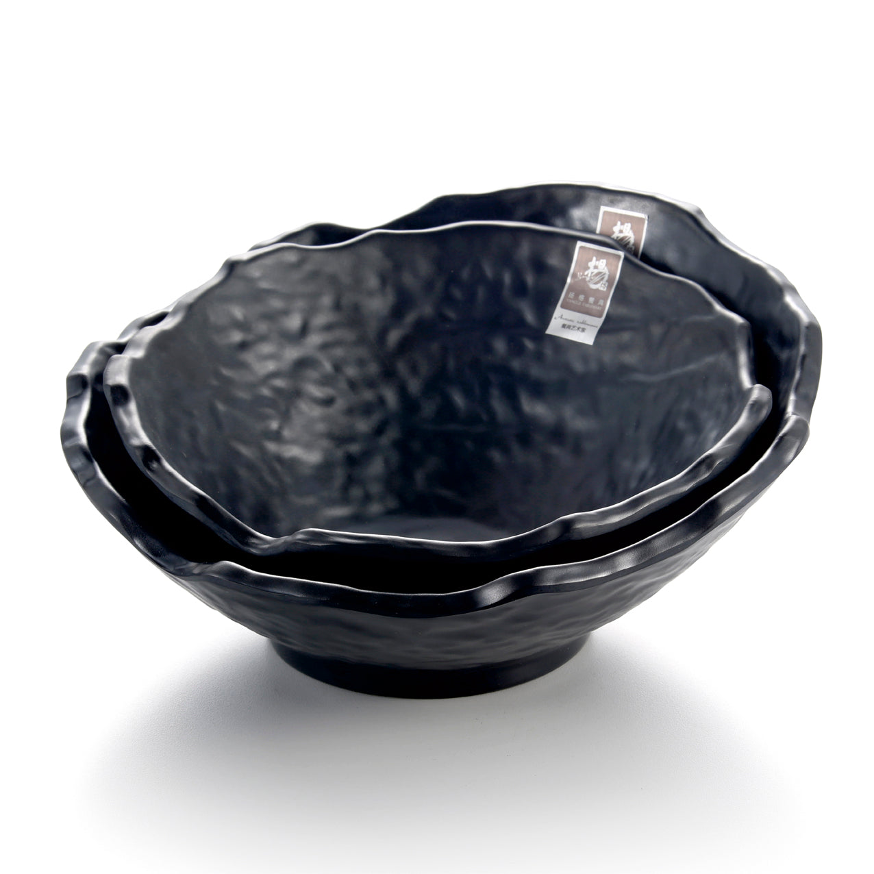 Schwarze konische Schale Melamin