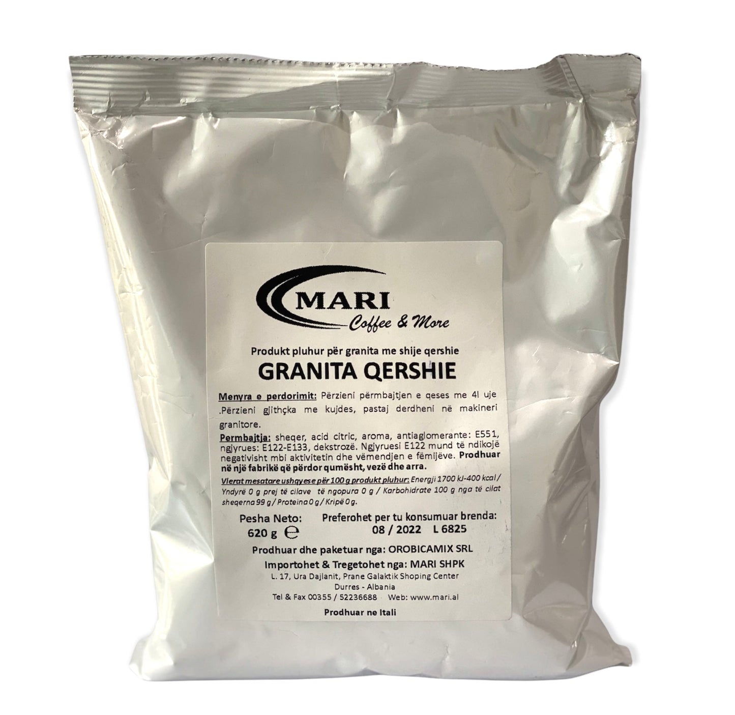 Granita-Pulver 620 gr in verschiedenen Geschmacksrichtungen