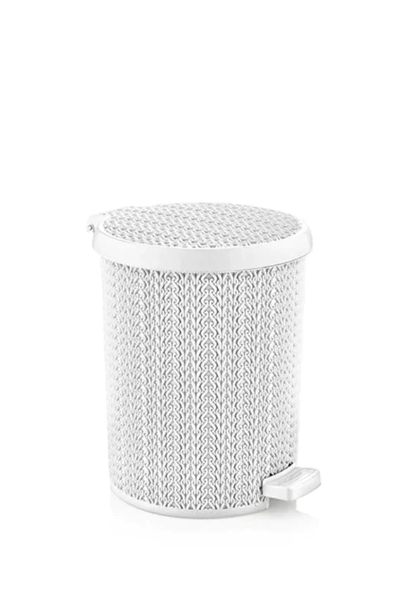 Pattumiera a pedale con vimini 3.5 Lt