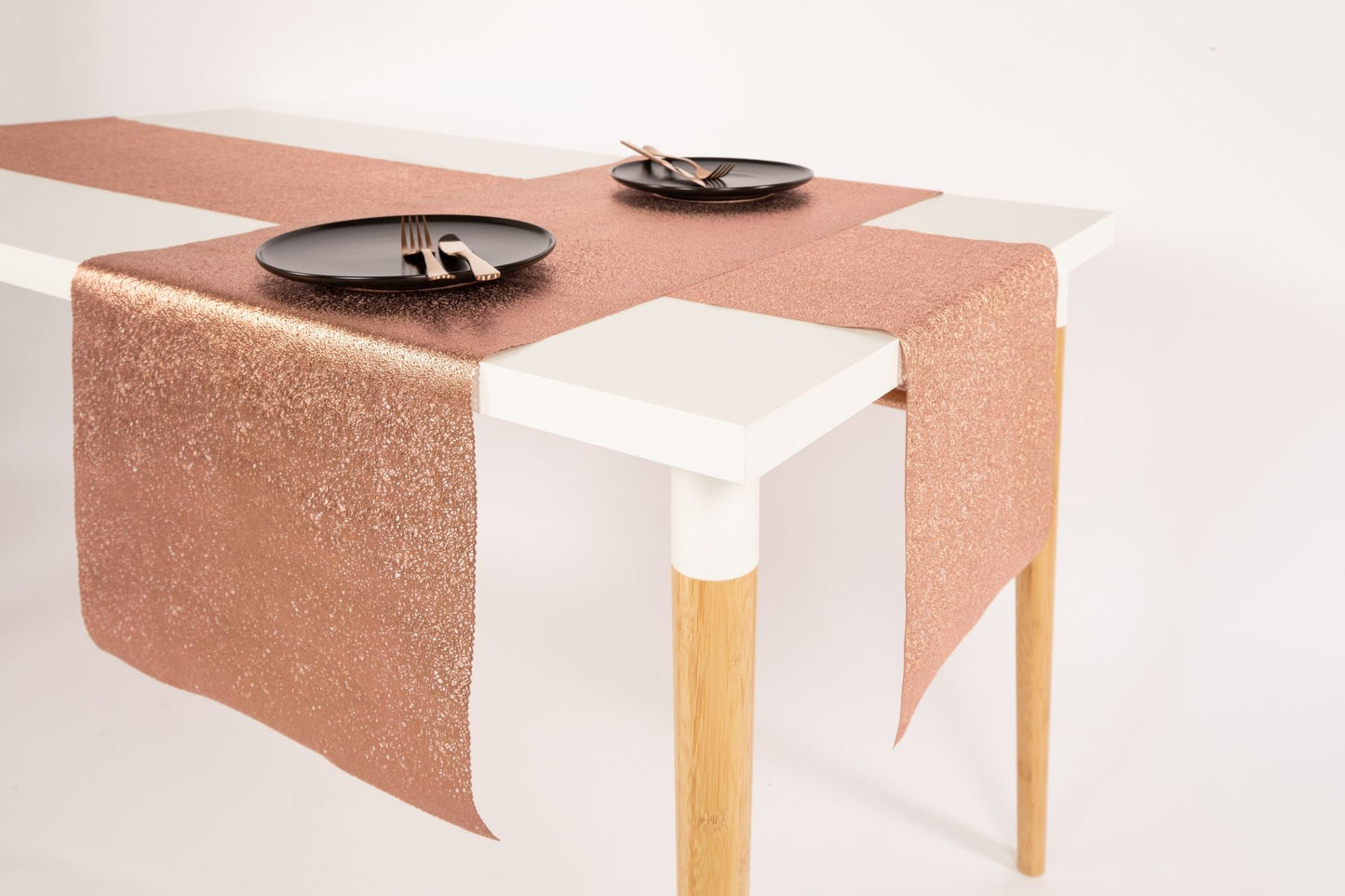 Tischläufer 45x150cm roségold