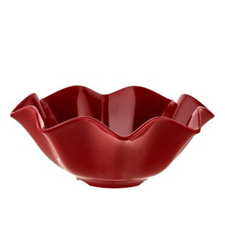 Salatschüssel mit rotem Henkel Melamin 20 cm