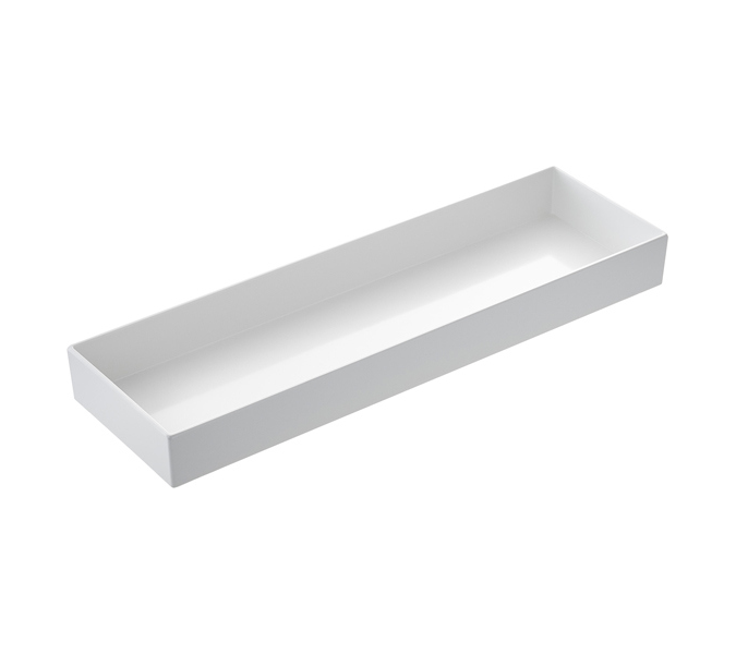 Rechteckige Melamin Platte 2/4 - 53x16,2x6 cm