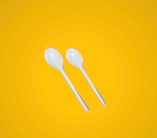 Plastic Teaspoon x 100 pieces