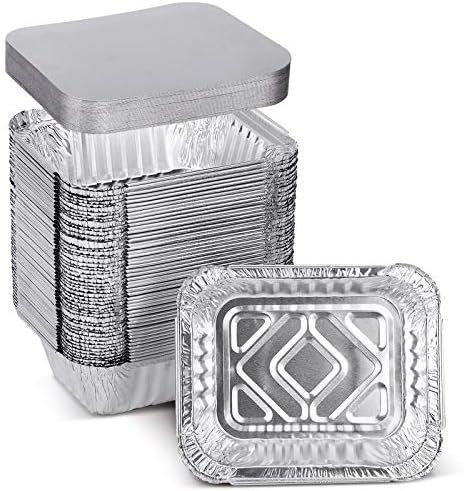 Aluminiumfolie 528gr x 100 Stück + Deckel