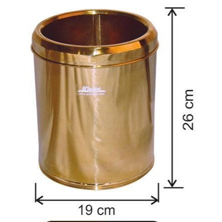 Abfalleimer gold inoks 5lt