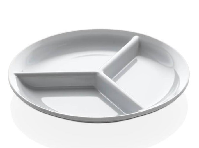 Runde Platte mit 3 Fächern