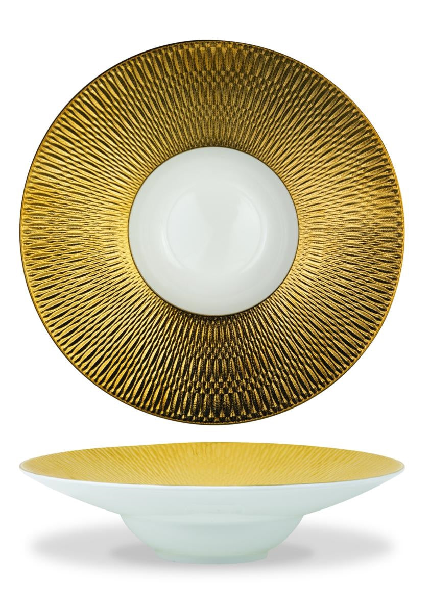 Teller tief gold D.27,5 H7 cm