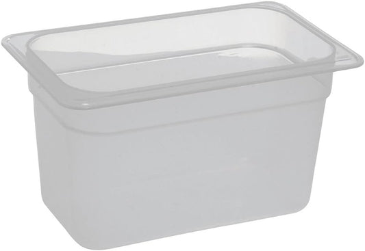 GASTRONORM CONTAINER POLYPROPYLENE 1/4X6