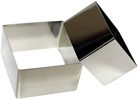 Quadratische Lebensmittelbehälter Set x 2 Stk 6X6cm