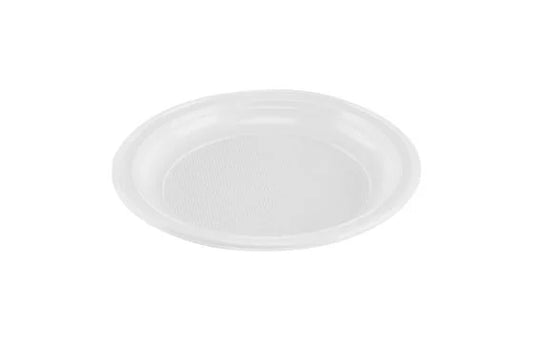 Shallow Plastic Plate 20.5cm x 100pcs