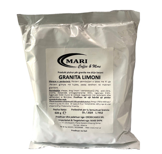 Granita Powder 620 gr in various flavors