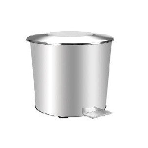 Edelstahl-Abfalleimer mit Pedal 40 l