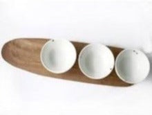 Servierset mit 3 Schalen PORZELLAN