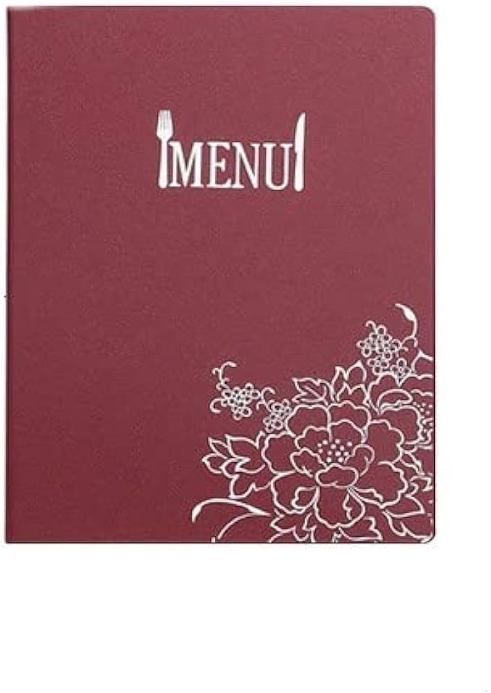 Menü A4 für Restaurant