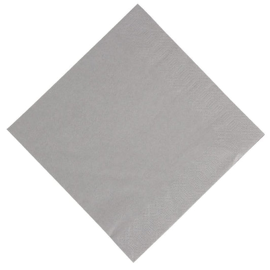 Tovaglioli di carta grigi x2 veli x 100 fogli airlaid