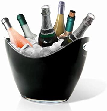 Kühler für Champagner SCHWARZ