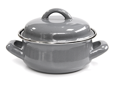 Kleine Pfanne mit Deckel 2M 12cm