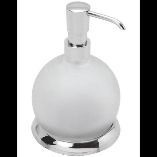 Apparecchio di vetro bianco opaco con sapone