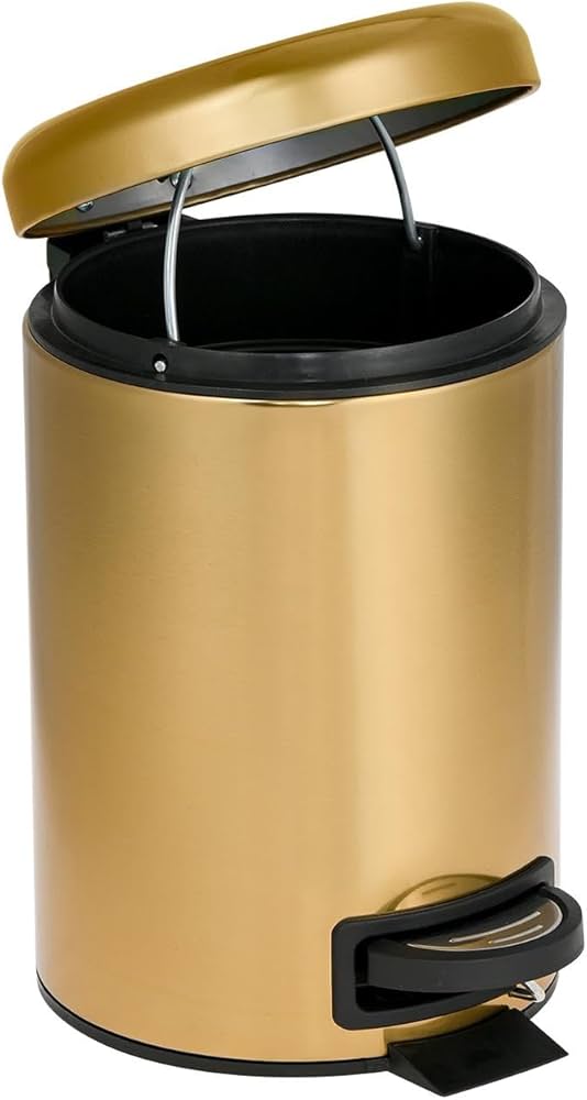 Pattumiera Gold con Pedale 12 LT