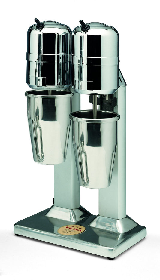 Electric frappe mixer x2 stainless steel cups 230V