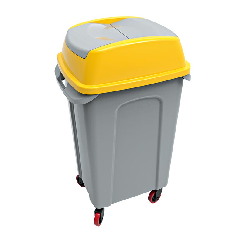 Abfalleimer mit Rädern 50Lt