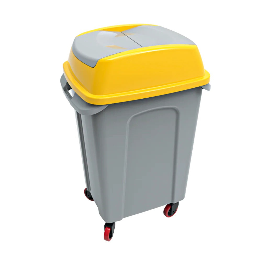 ABFALLEIMER MIT RÄDERN 70LT