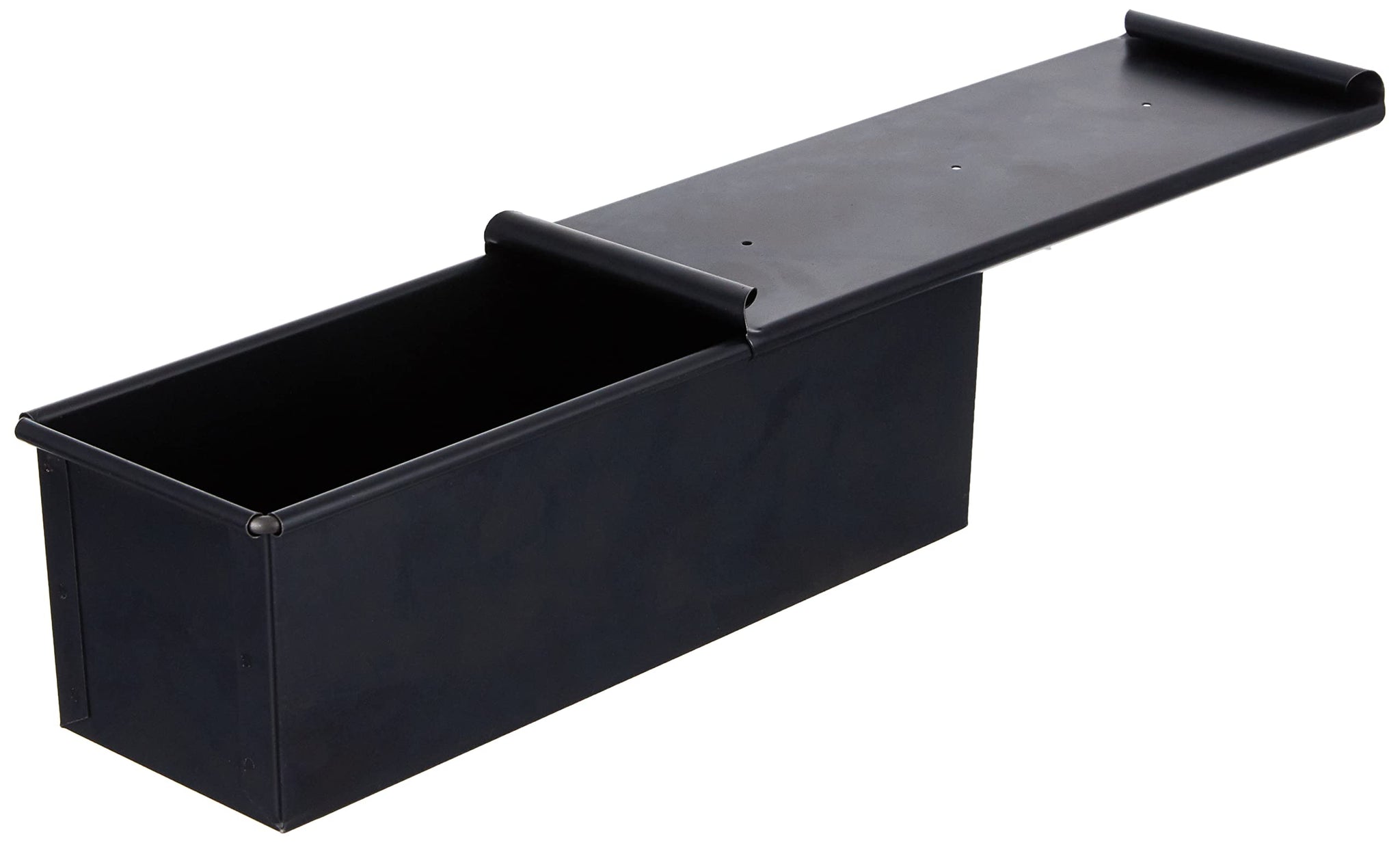 Set 2 Teglie Per Pane Pullman Con Coperchio – Antiaderenti, 33 Cm (1kg) E 12,7 Cm (0,2kg), Nero