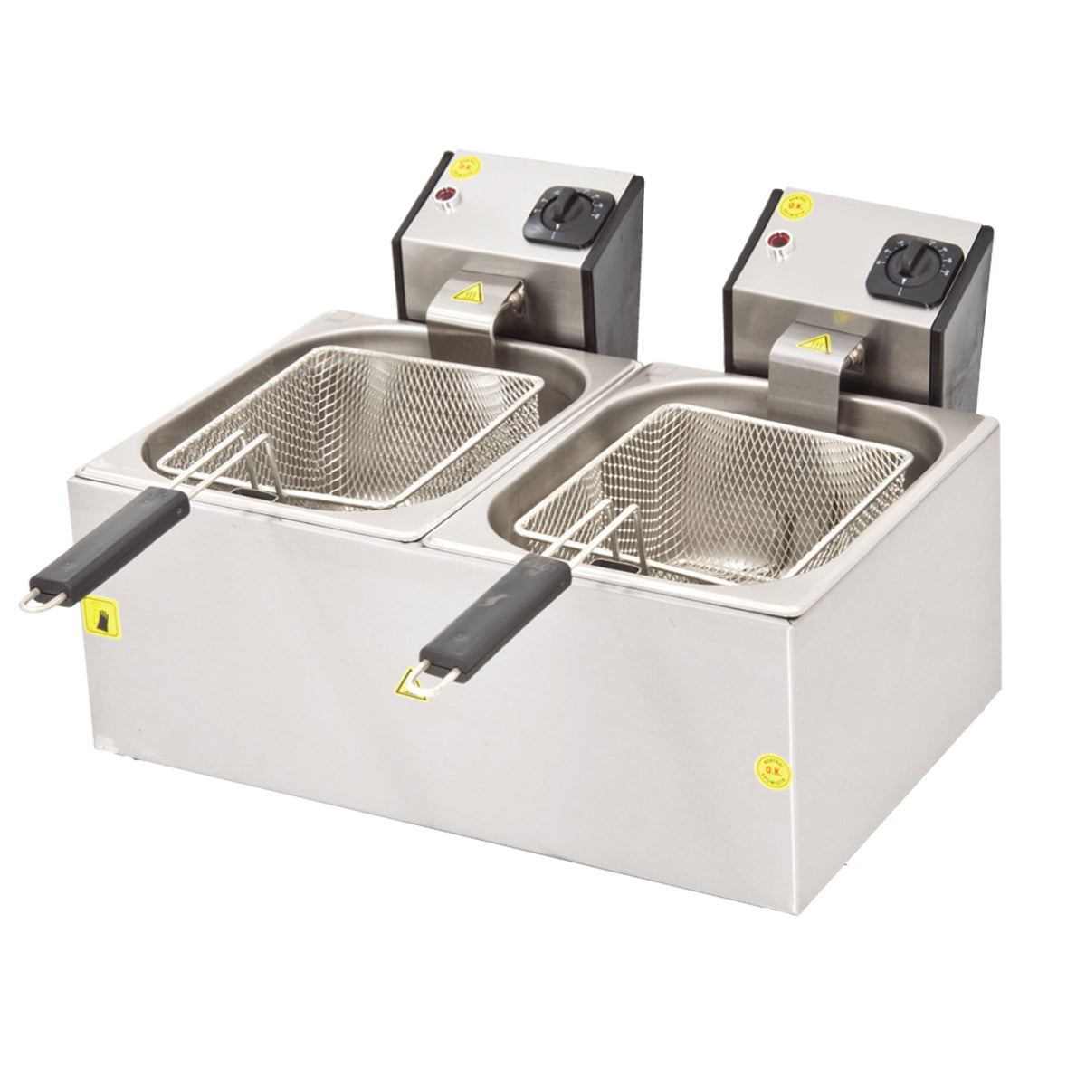 Friteze Elektrike 5+5LT 6.4kW 220V 53x44x30cm