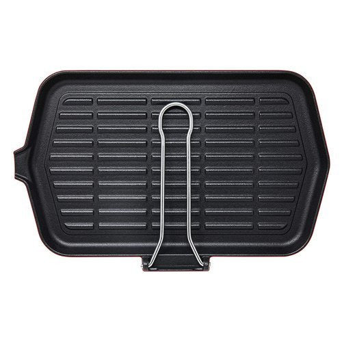 Cast iron griddle pan for induction 23x36cm