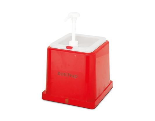 Portacondimenti quadrato per ketchup 2LT