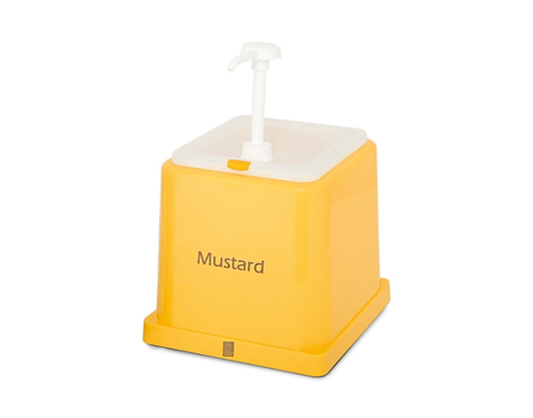 Contenitore quadrato senape 2LT