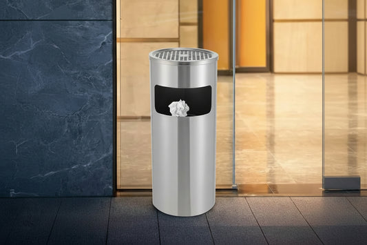 Stainless steel cigarette bin 27lt