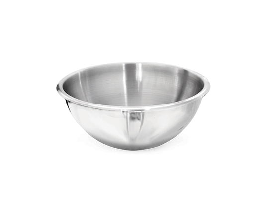Vassoio rotondo inox 36x18 cm