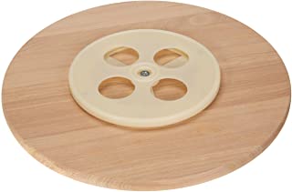 Runde Holzservierplatte MIT DREHUNG