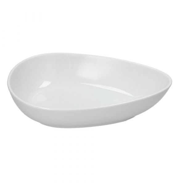 Salatteller weiß 22x15cm   PORCELANI