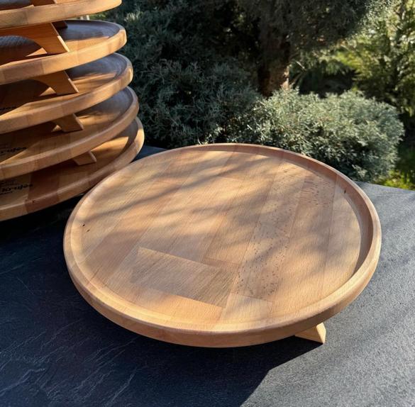 Derrase Holz tief rund 40cm