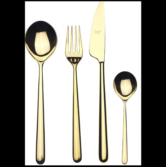 Tischservicelinie Goldfarbe