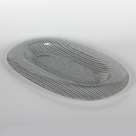 Pjatance Qelqi Ovale e Zeze 25x41cm