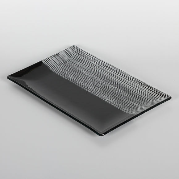 Pjate Qelqi Drejtkendore e Zeze 15.5x26.5cm