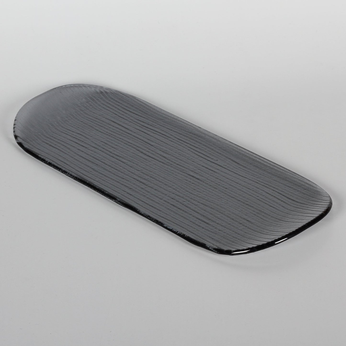 Schwarzes Glas 12x31,5 cm