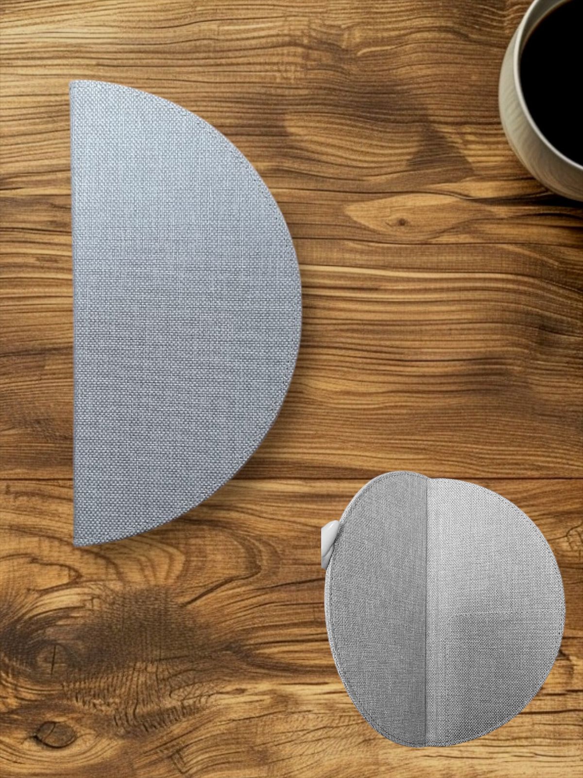 Rechnungshalter in D-Form 11 x 23 cm Beige