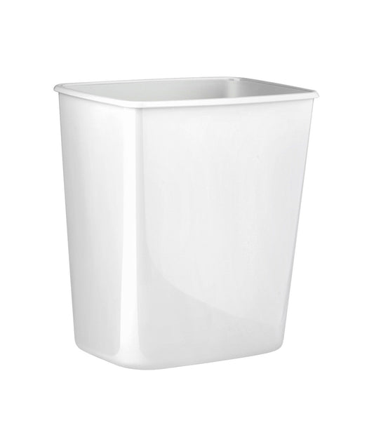 Rectangular white bin 8Lt