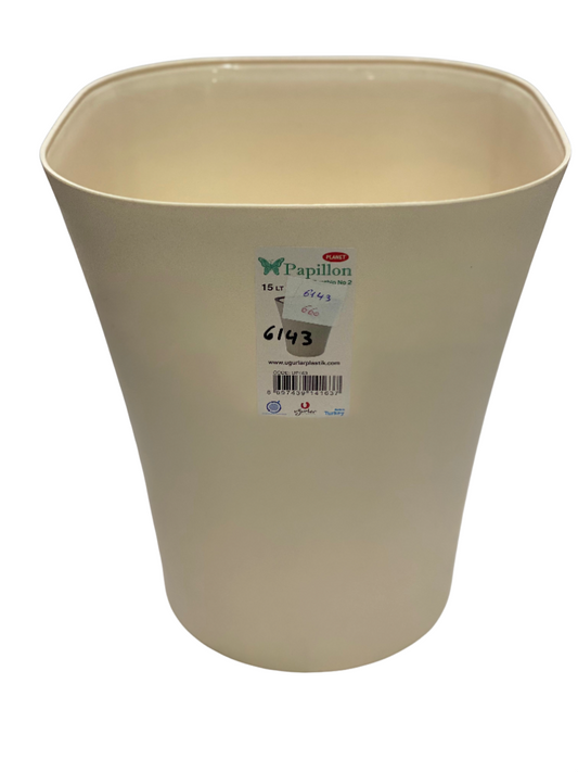 Beige trash can 15Lt