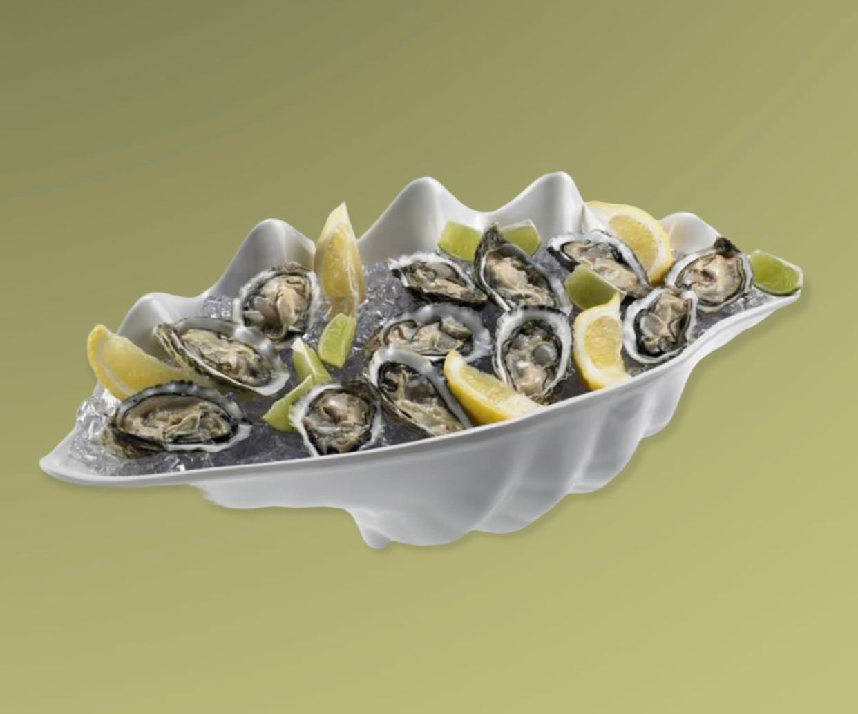 Teller in Muschelform