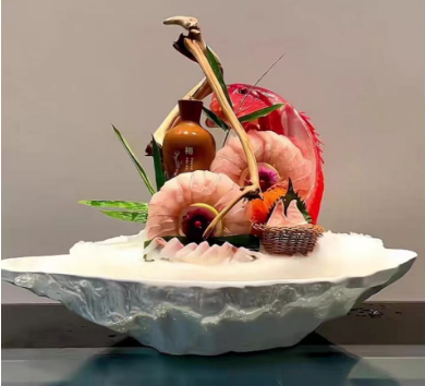 Pjatance Guaske Melamine e Bardhe 51x25.8x11.5cm